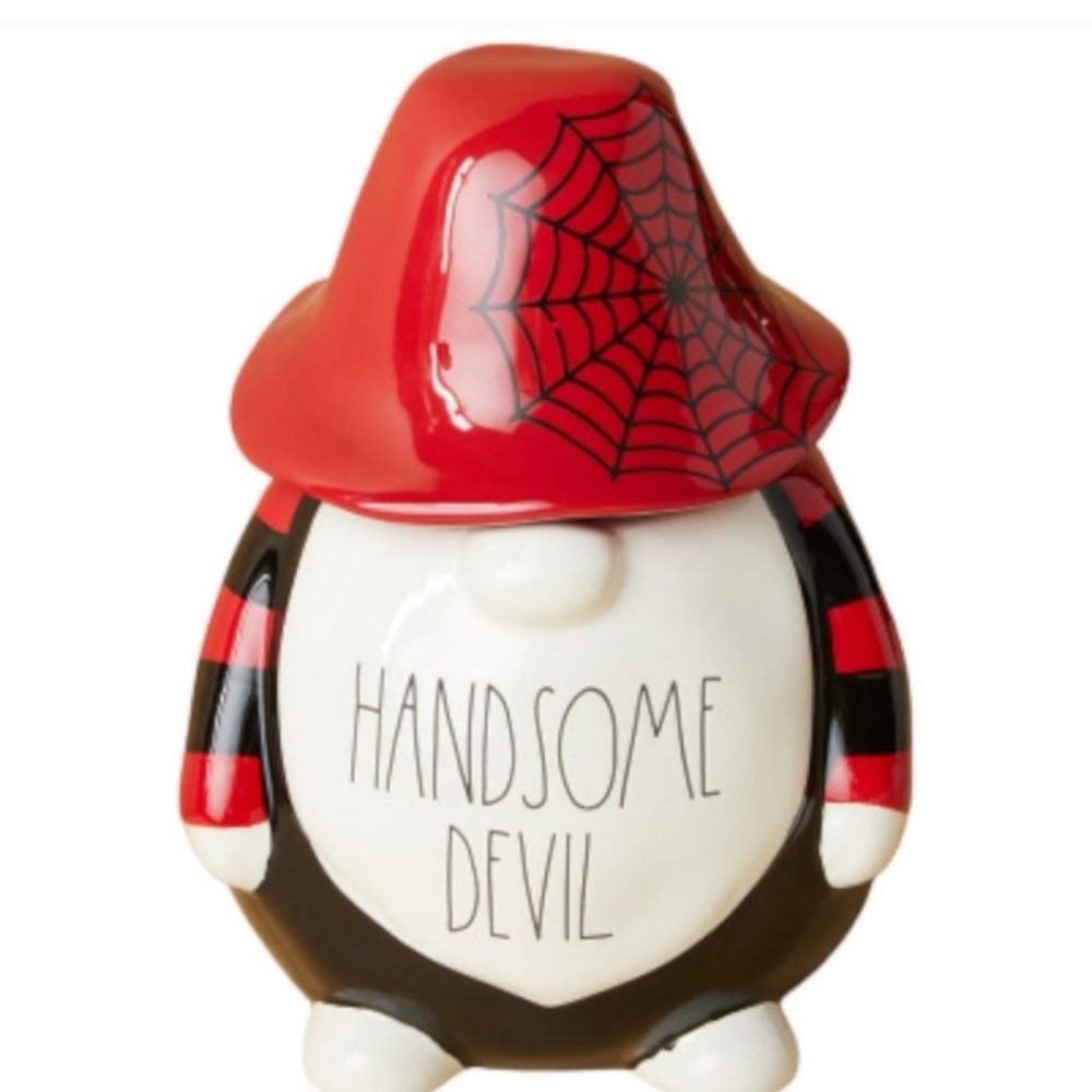 Rae Dunn Handsome Devil Canister, New in the Box